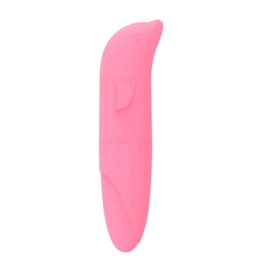 Vibrador Golfinho Aveludado Rosa