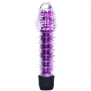 Vibrador Com Capa Roxo Multivelocidades com Texturas