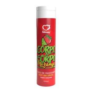 Óleo Para Massagem Corporal Morango 100 Ml