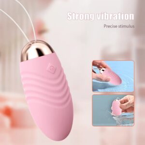 Cápsula Vibratória 10 Modos De Vibração USB Controle Via Celular Rosa