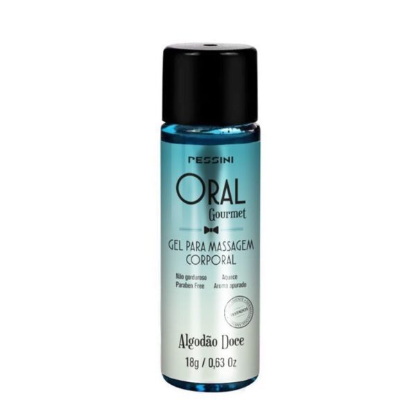 Gel Beijável Oral Gourmet Algodão Doce 18g
