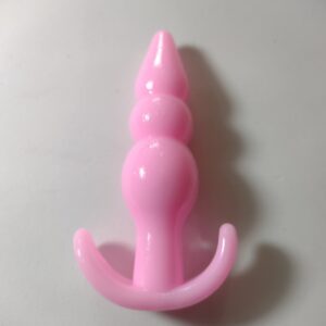 Plug Silicone Rosa Duas Esfera M