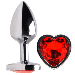 Plug Anal De Coração Vermelho M
